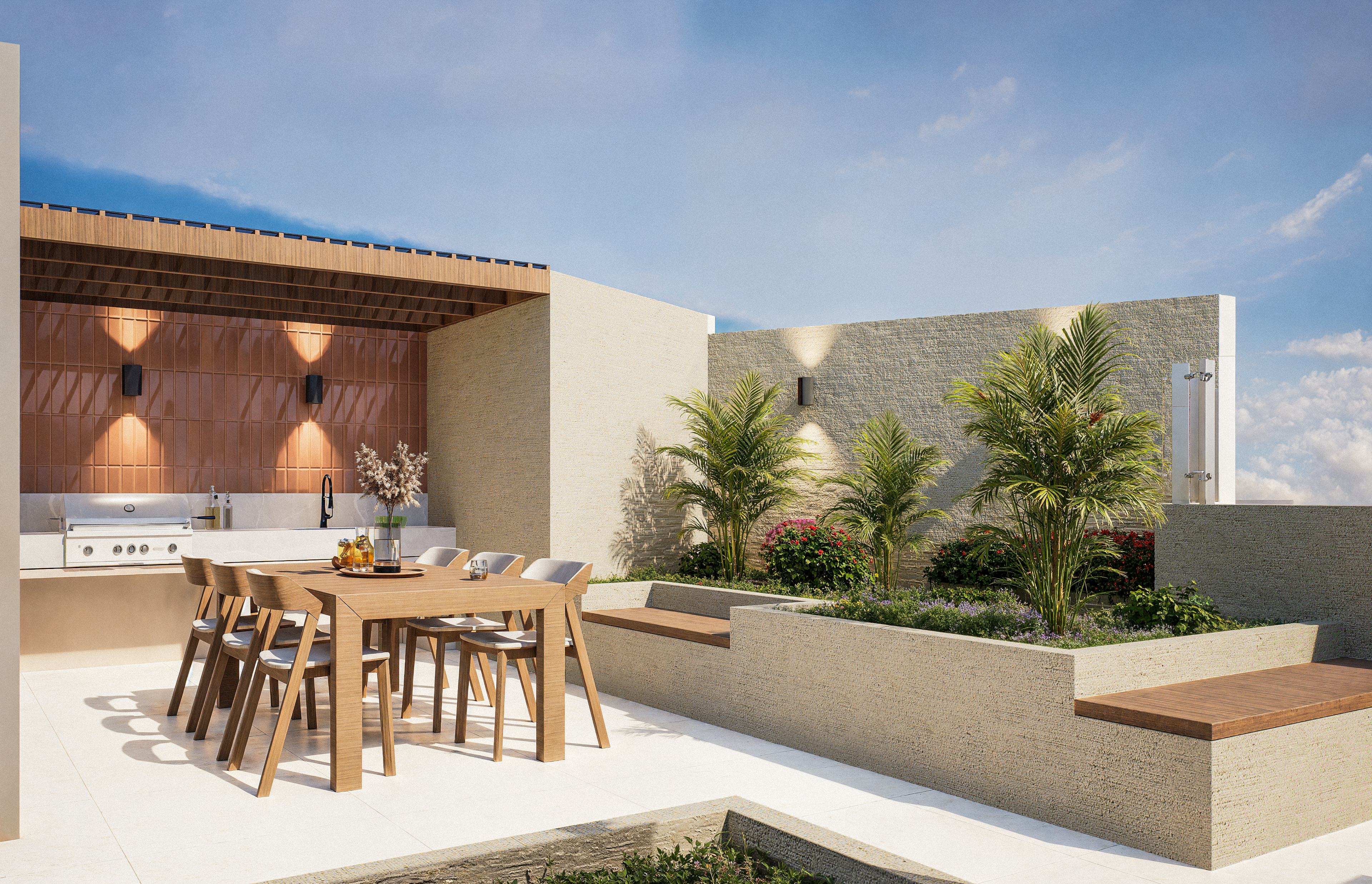 Comparte momentos inolvidables con familiares y amigos en una zona de parrillas pensada para disfrutar cada celebración.